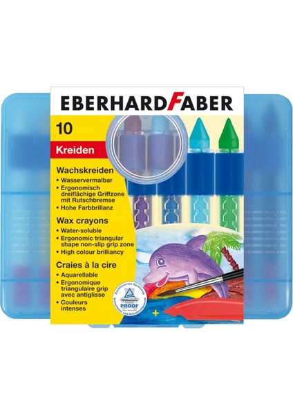 Eberhard Faber Sulandırılabilir Mumlu Pastel Boya 10 Renk