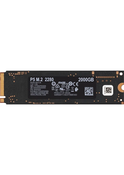 P5 2TB 3400MB-3000MB NVMe PCIe M.2 SSD