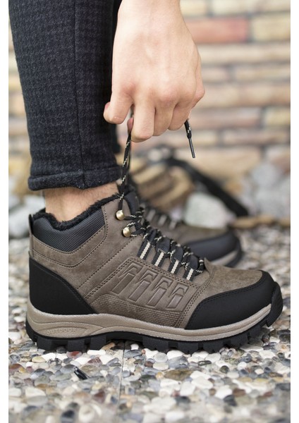 Erkek Outdoor Bot – Suya ve Soğuğa Dayanıklı, Fermuarlı, Kürklü, Ortopedik ve Rahat Tabanlı Kışlık Ayakkabı fırsatları
