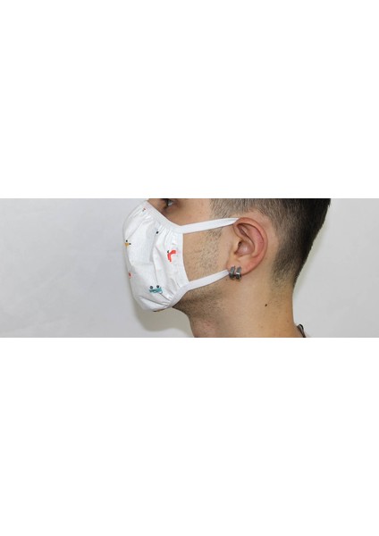 5 Adet Yetişkin Mikrofilament Nano Bez Maske - Yıkanabilir Maske