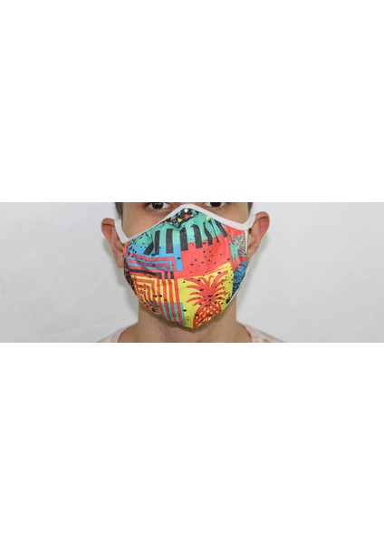 5 Adet Yetişkin Mikrofilament Nano Bez Maske - Yıkanabilir Maske