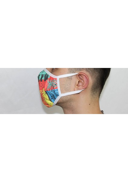5 Adet Yetişkin Mikrofilament Nano Bez Maske - Yıkanabilir Maske