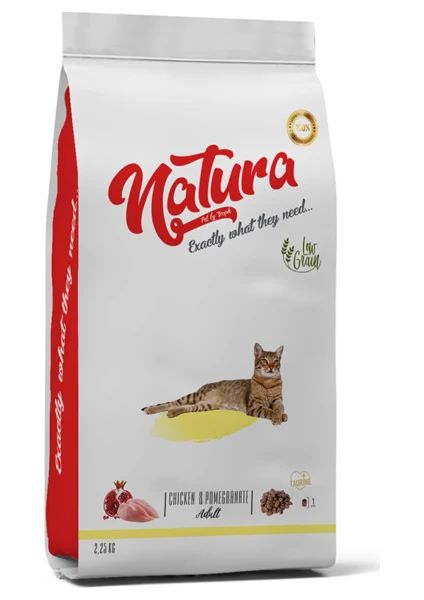 Low Grain Düşük Tahıllı Tavuklu Narlı Yetişkin Kedi Maması 2,25 kg