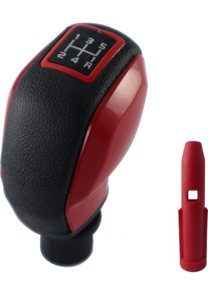 Citroen C2 Kırmızı Çerçeve Spor Vites Topuzu