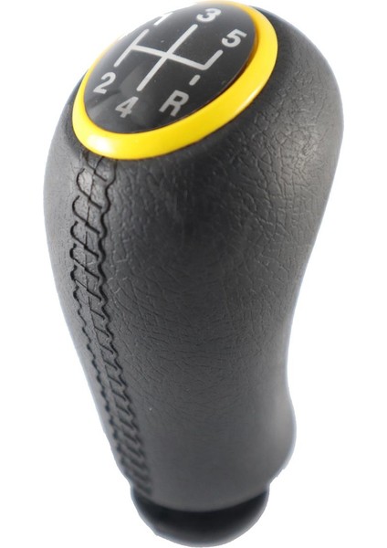 Dacia Duster Deri Desen Sarı Çerçeve Vites Topuzu