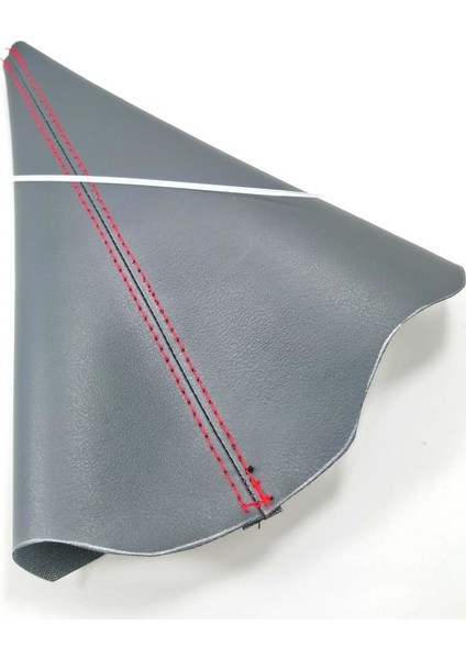 Peugeot 407 Vites Körüğü Düz Deri Kırmızı Dikiş