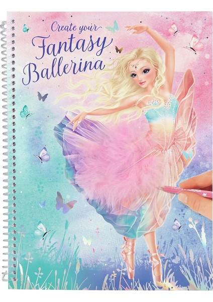 Top Model Create Your Fantasy Model Colouring Book Ballet Tasarım Defteri