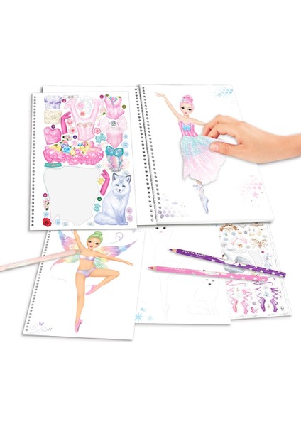 Top Model Create Your Fantasy Model Colouring Book Ballet Tasarım Defteri