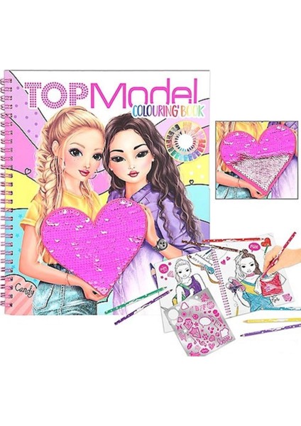 Colouring Book With Reversible Sequins Tasarım Defteri