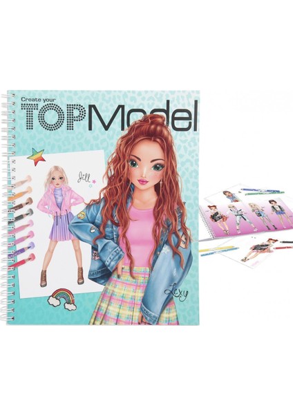 Top Model Create Your Colouring Book Tasarım Defteri