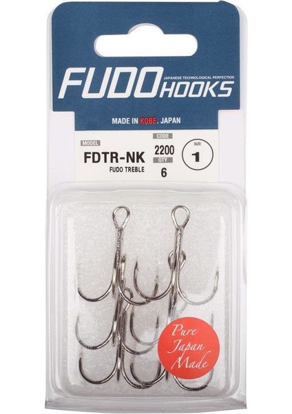 Fudo 2200 Treble No:2 Nikel Kanca 6p