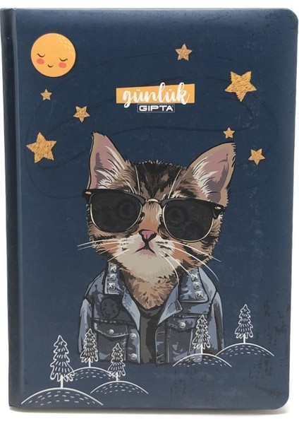 Günlük Çizgili 120 Yaprak 15 x 22 cm Uçan Köpek Mavi 1745