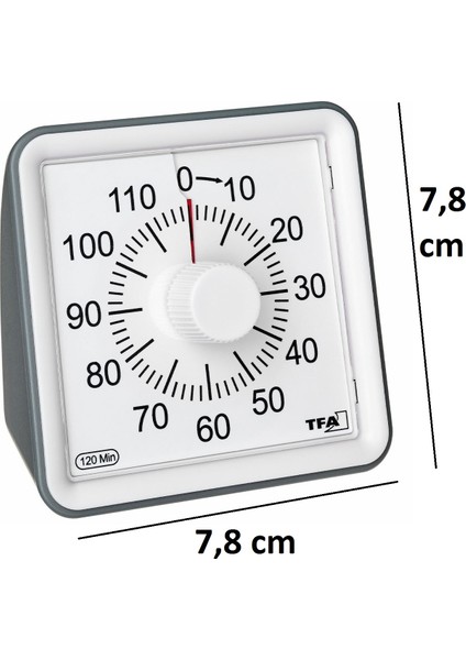 Tfa Dostmann "visual" Alarmlı Timer Zamanlayıcı Geri Sayım Cihazı 120 Dk TM832.2062.10