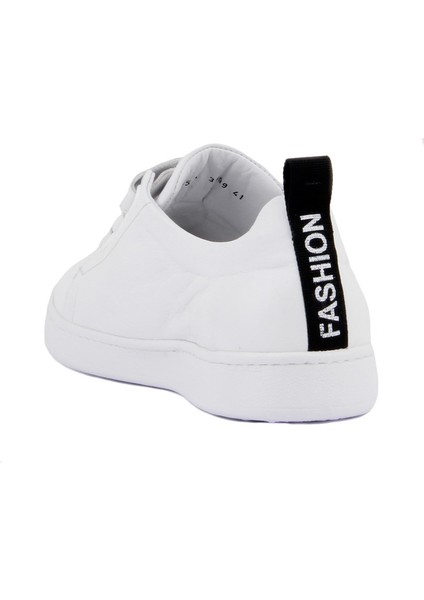 Beyaz Deri Erkek Sneaker fırsatları