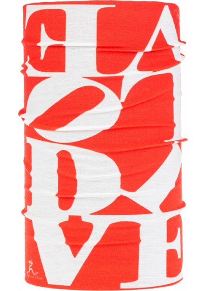 Snow Tube Sculpture Love Dive Red