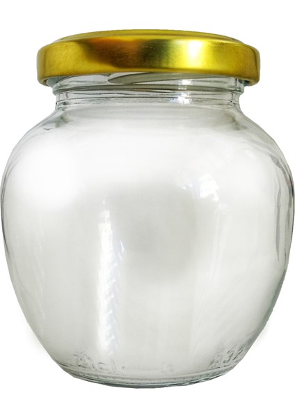 210 cc Oval (Yumurta) Cam Kavanoz Kapaklı-24 Adet