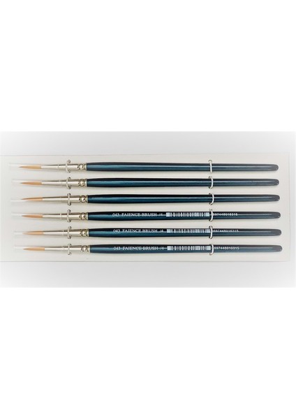 043 Faınce Brush No:4 Fırça Seti 6'lı
