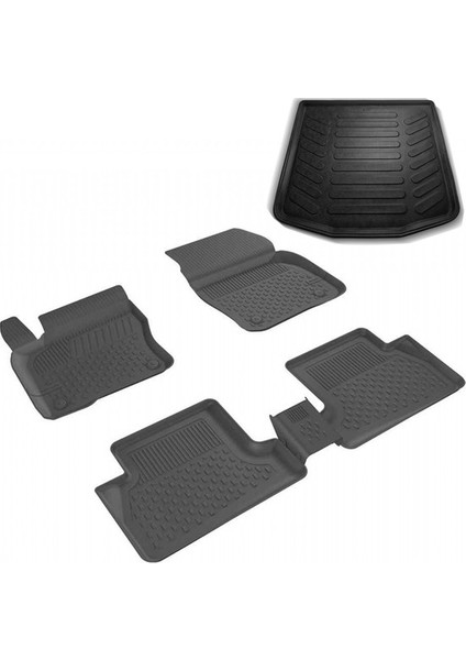 Seat Leon 2 2006-2012 4.5d Siyah Havuzlu Paspas ve Bagaj Havuzu