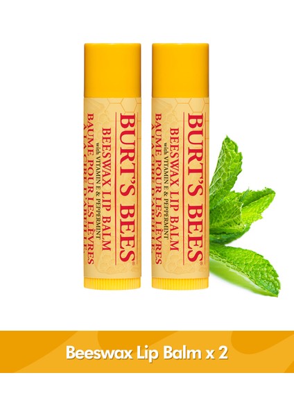 Burt's Bees Burts Bees Beeswax Dudak Bakım Kremi Blister Ambalaj -  beeswax Lip Balm Blister 4,25 G x 2 Adet