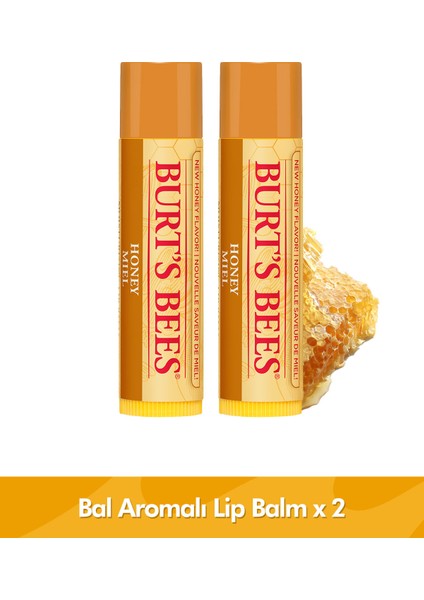 Burt's Bees Burts Bees  bal Aromalı Dudak Bakım Kremi Blister Ambalaj - Honey Lip Balm Blister 4,25 gr x 2 Adet