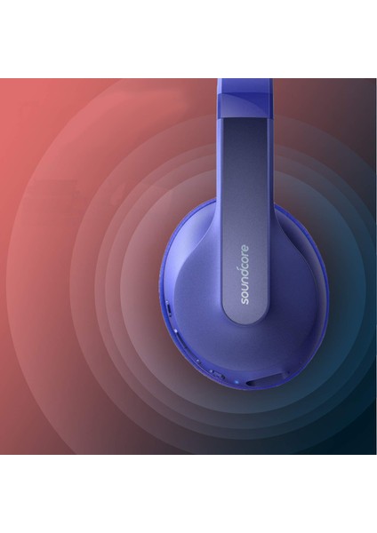 Soundcore Life Q10 Kablosuz Bluetooth 5.0 Kulaklık - 60 Saate Varan Çalma Süresi - Mavi - A3032 (Anker Türkiye Garantili)