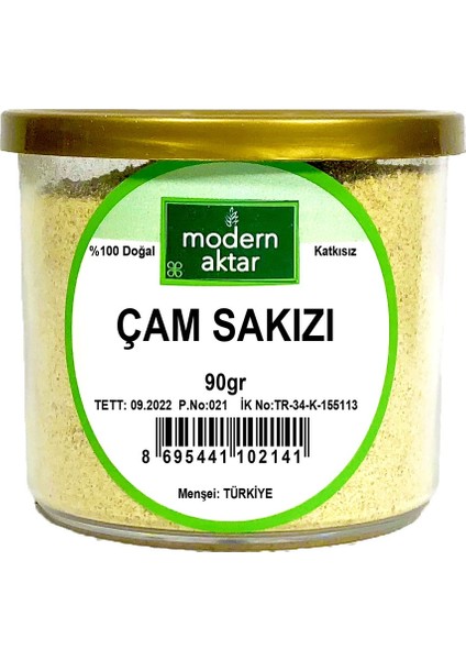 Modern Aktar Doğal Çam Sakızı (Öğütülmüş) 90 gr