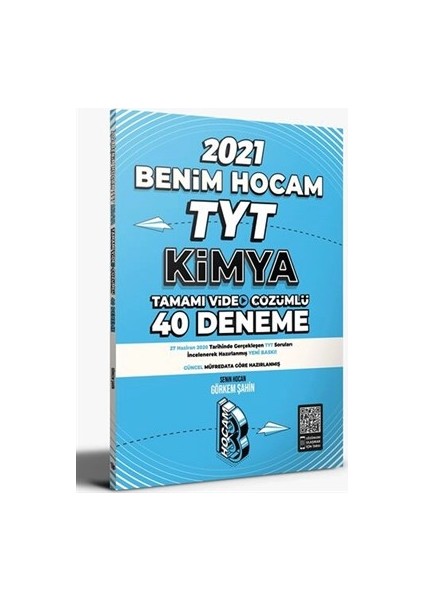 2021 TYT Kimya Tamamı Video Çözümlü 40 Deneme Sınavı