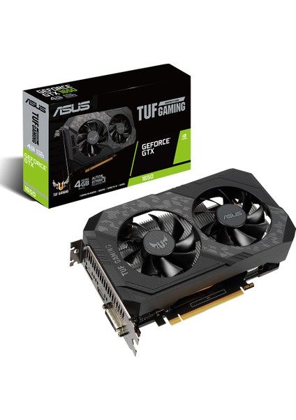 GEFORCE TUF GTX 1650 4GB 128bit GDDR6 1620MHz DVI HDMI DP (TUF-GTX1650-4GD6-GAMING) EKRAN KARTI