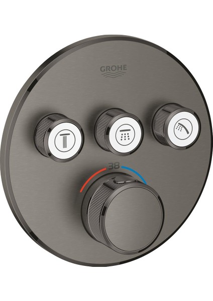 Grohtherm Smartcontrol Üç Valfli Akış Kontrollü, Ankastre Termostatik Duş Bataryası 29121AL0