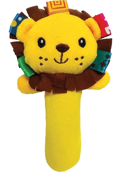 Sozzy Toys Çıngıraklı Sıksık Oyuncak Aslan