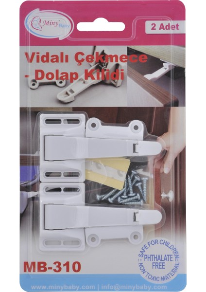 Miny Baby - Vidalı Çekmece - Dolap kilidi