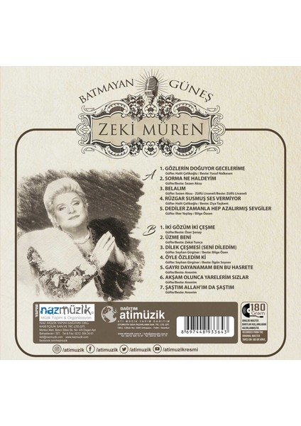 Zeki Müren - Batmayan Güneş (Plak)