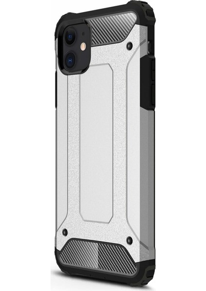 Apple iPhone 12 Kılıf Rugged Armor Gümüş fiyatları