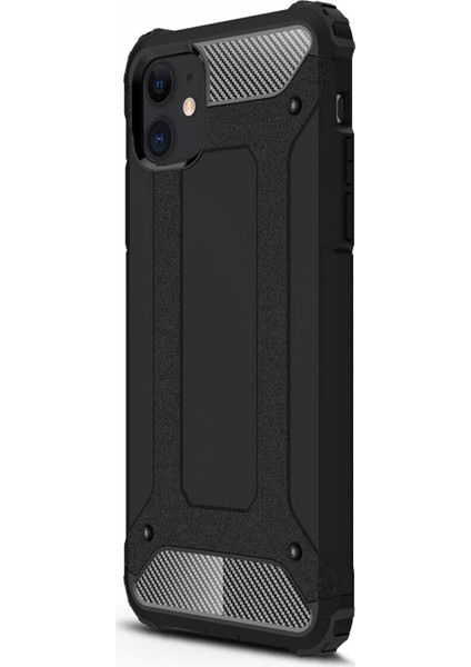 Apple iPhone 12 Kılıf Rugged Armor Siyah