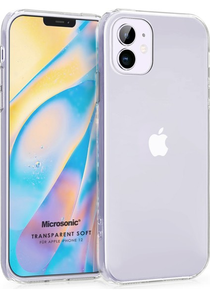 Apple iPhone 12 Kılıf Transparent Soft Şeffaf
