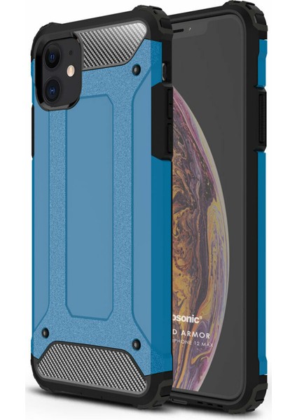 Apple iPhone 12 Mini Kılıf Rugged Armor Mavi