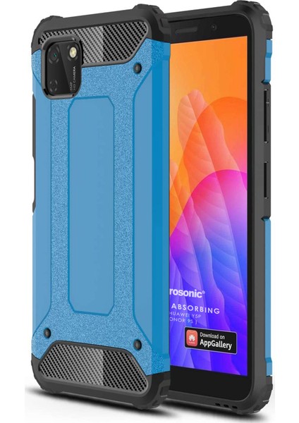 Huawei Honor 9S Kılıf Rugged Armor Mavi