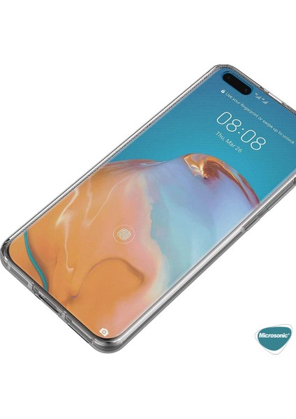 Huawei P40 Pro Kılıf 6 Tarafı Tam Full Koruma 360 Clear Soft Şeffaf