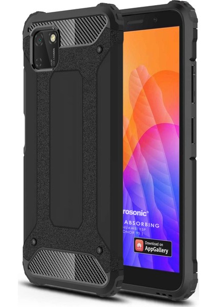 Huawei Y5P Kılıf Rugged Armor Siyah