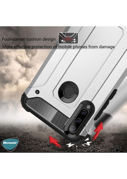 Huawei Y6P Kılıf Rugged Armor Siyah