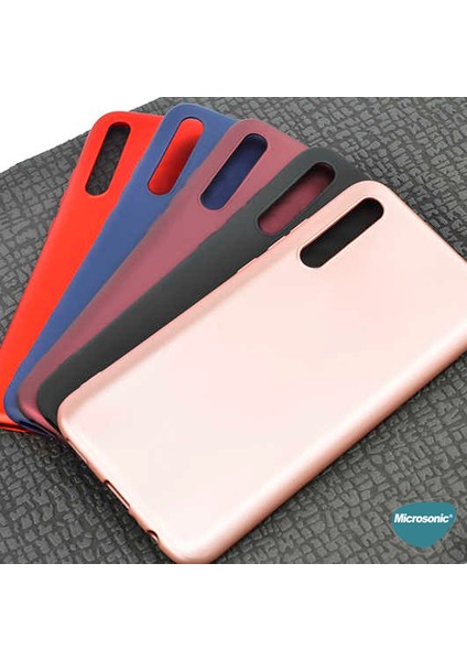 Matte Silikon Huawei P Smart S Kılıf Kırmızı