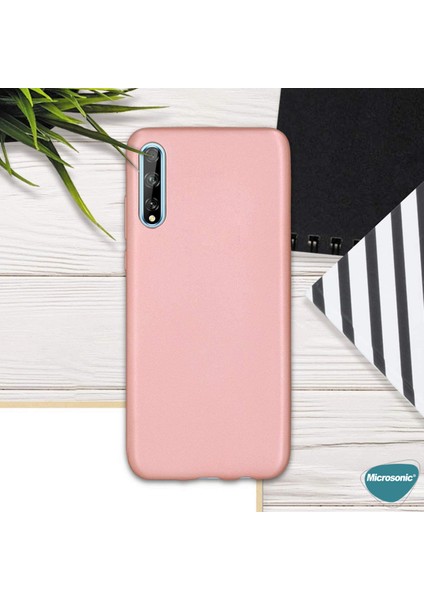 Matte Silikon Huawei P Smart S Kılıf Lacivert