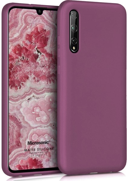 Matte Silikon Huawei P Smart S Kılıf Mor