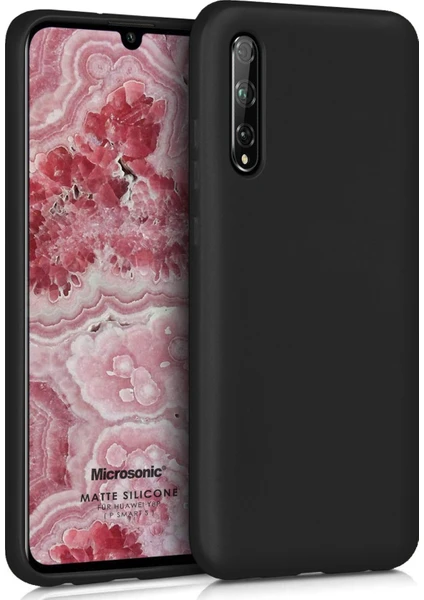 Matte Silikon Huawei P Smart S Kılıf Siyah