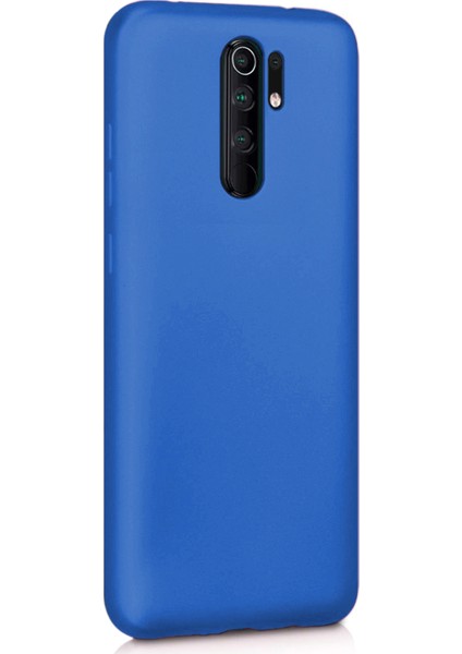 Matte Silikon Xiaomi Redmi 9 Kılıf Mavi