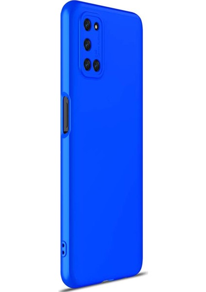 Oppo A72 Kılıf Double Dip 360 Protective Mavi