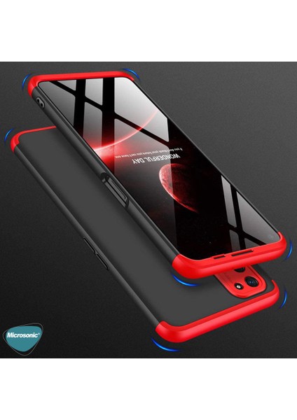 Oppo A72 Kılıf Double Dip 360 Protective Mavi