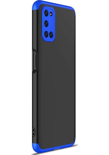 Oppo A92 Kılıf Double Dip 360 Protective Siyah - Mavi fiyatları
