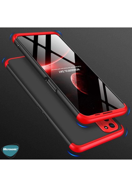 Oppo A92 Kılıf Double Dip 360 Protective Siyah - Mavi fırsatları