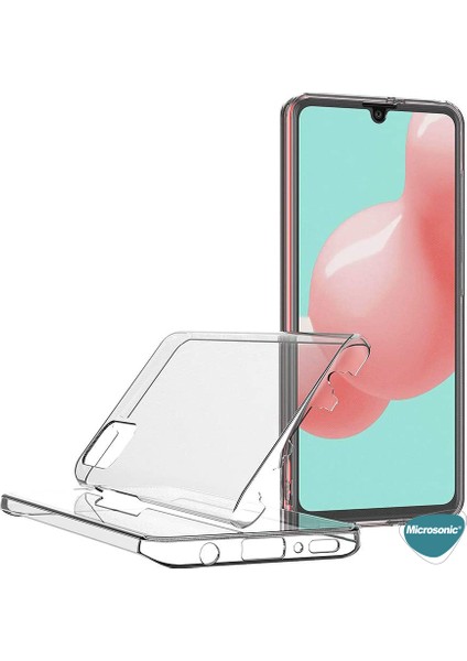 Samsung Galaxy A31 Kılıf 6 Tarafı Tam Full Koruma 360 Clear Soft Şeffaf